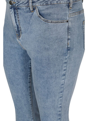 Cropped Amy jeans with bows, Light blue, Packshot image number 2