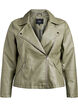 Biker jacket in faux leather, Green, Packshot image number 0