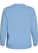 Knitted blouse with a Christmas motif, Light Blue, Packshot image number 1