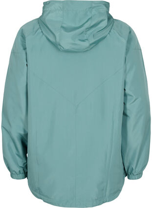 Short jacket with hood and adjustable bottom hem, Sagebrush Green, Packshot image number 1
