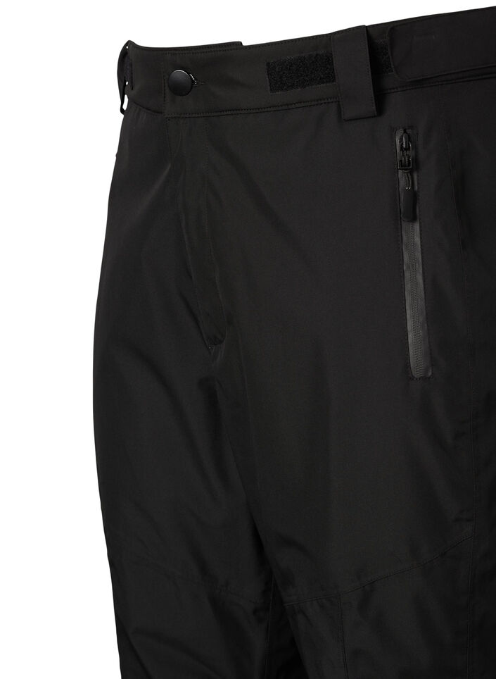 Ski trousers with adjustable waist, Black, Packshot image number 2