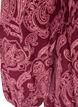 Short cotton dress with an elasticated hem and long sleeves, Dark Bordeaux, Packshot image number 3
