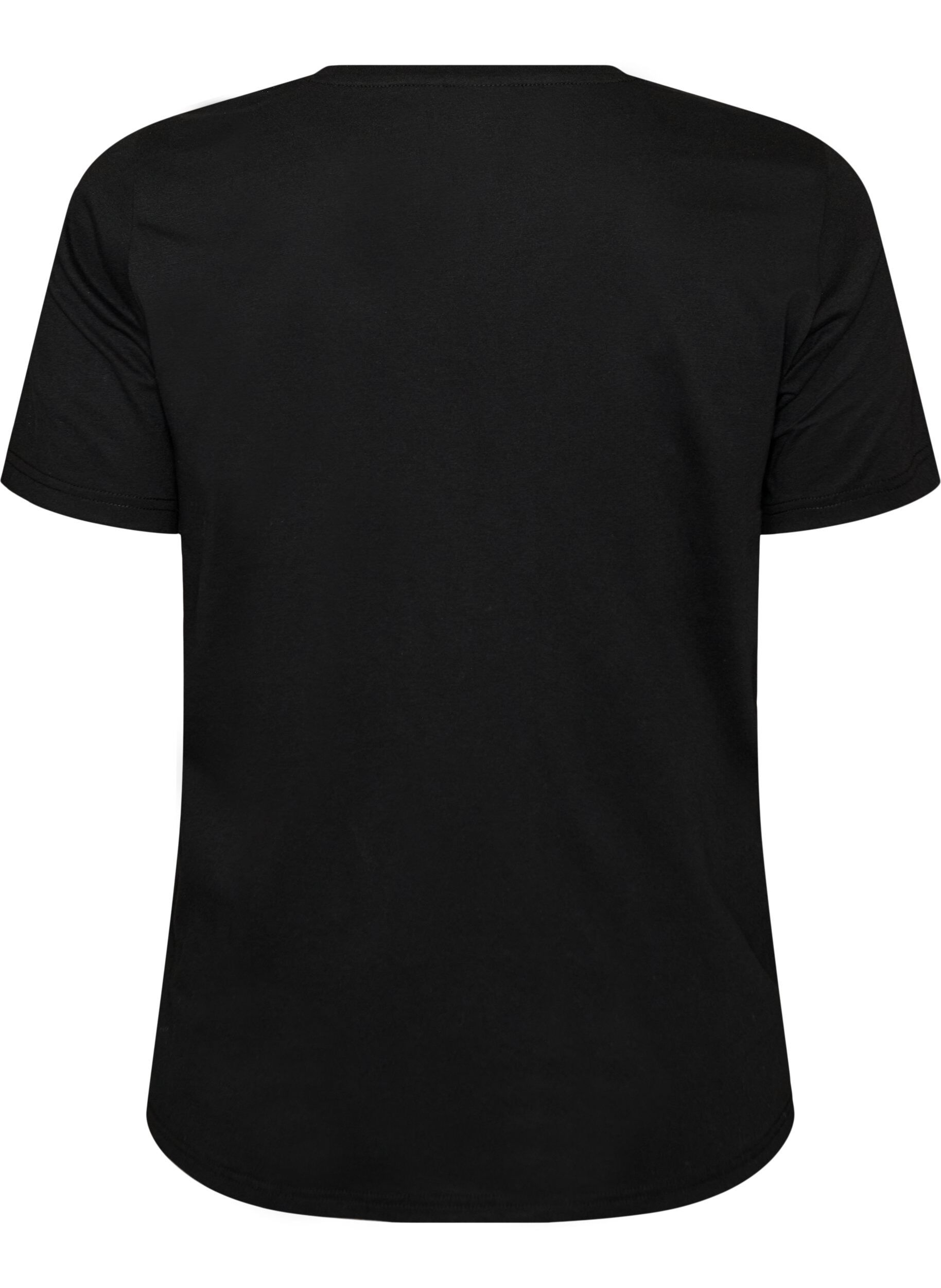 ZizzifashionT-shirt with motif, Black, Packshot image number 1