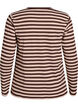 Striped blouse with long sleeves, Brown, Packshot image number 1
