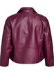 Biker jacket in faux leather, Dark Bordeaux, Packshot image number 1