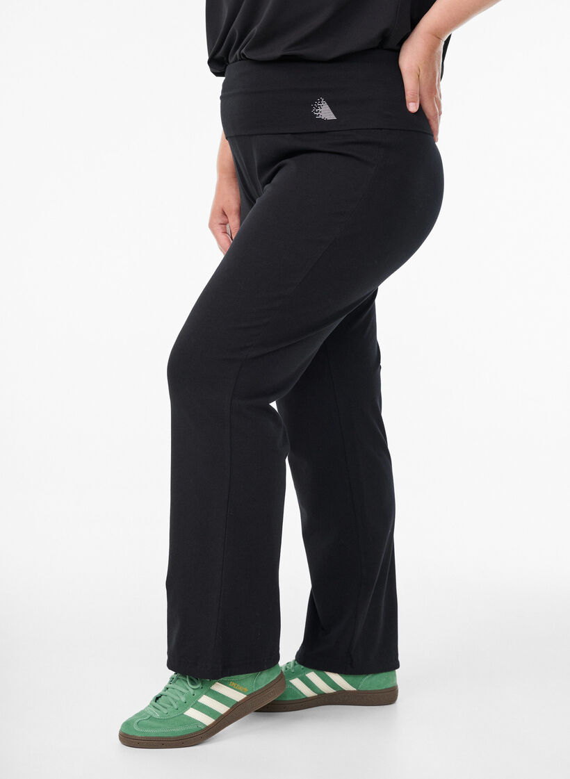 Sports trousers in cotton, Black, Model image number 0