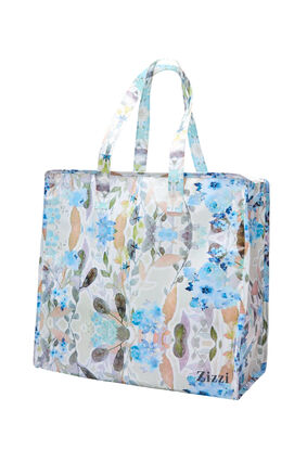 Shopping bag with zip, Humus Flower AOP, Packshot image number 0