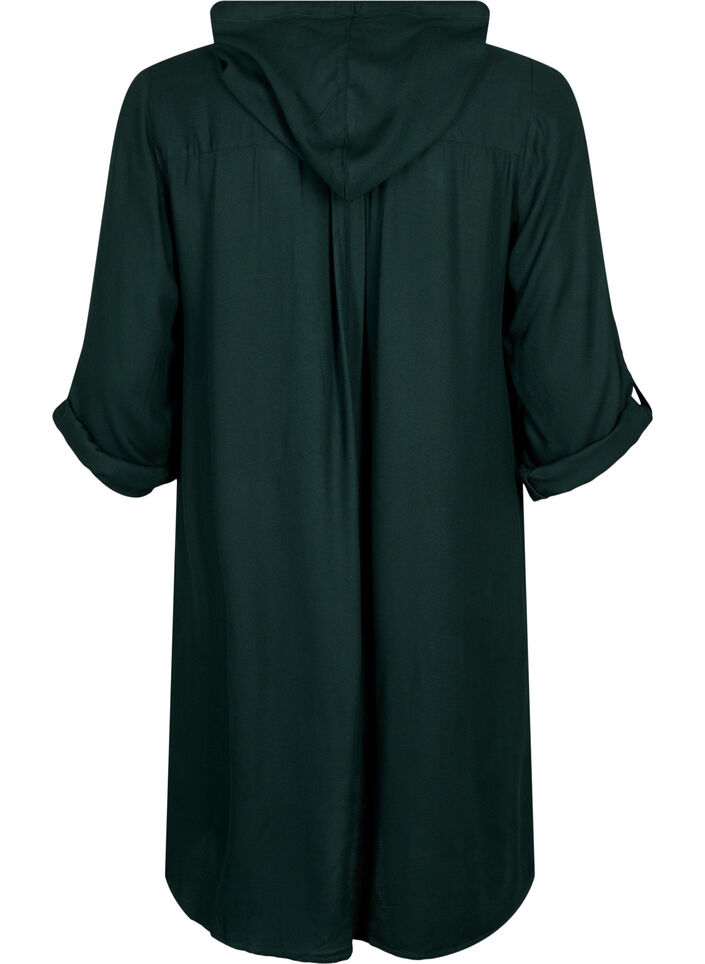 Viscose tunic with hood, Scarab, Packshot image number 1