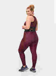 Printed training tights with 7/8 length, Dot AOP, Model