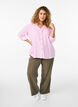 FLASH - Striped shirt with rolled-up sleeves, Pink, Model image number 1
