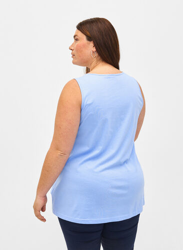 Cotton top with a-shape, Serenity W. Beach, Model image number 1