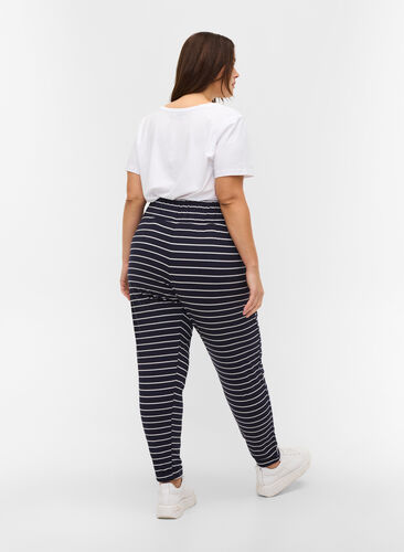 Cotton trousers, Blue Stripe, Model image number 1