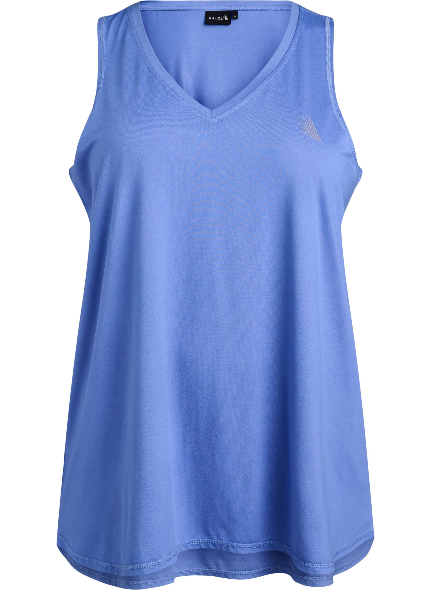 Zizzifashion Sports top with V-neck, Blue, Packshot image number 0