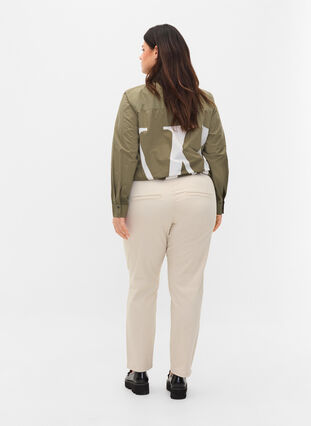 Chinos in cotton with pockets, Sand, Model image number 1