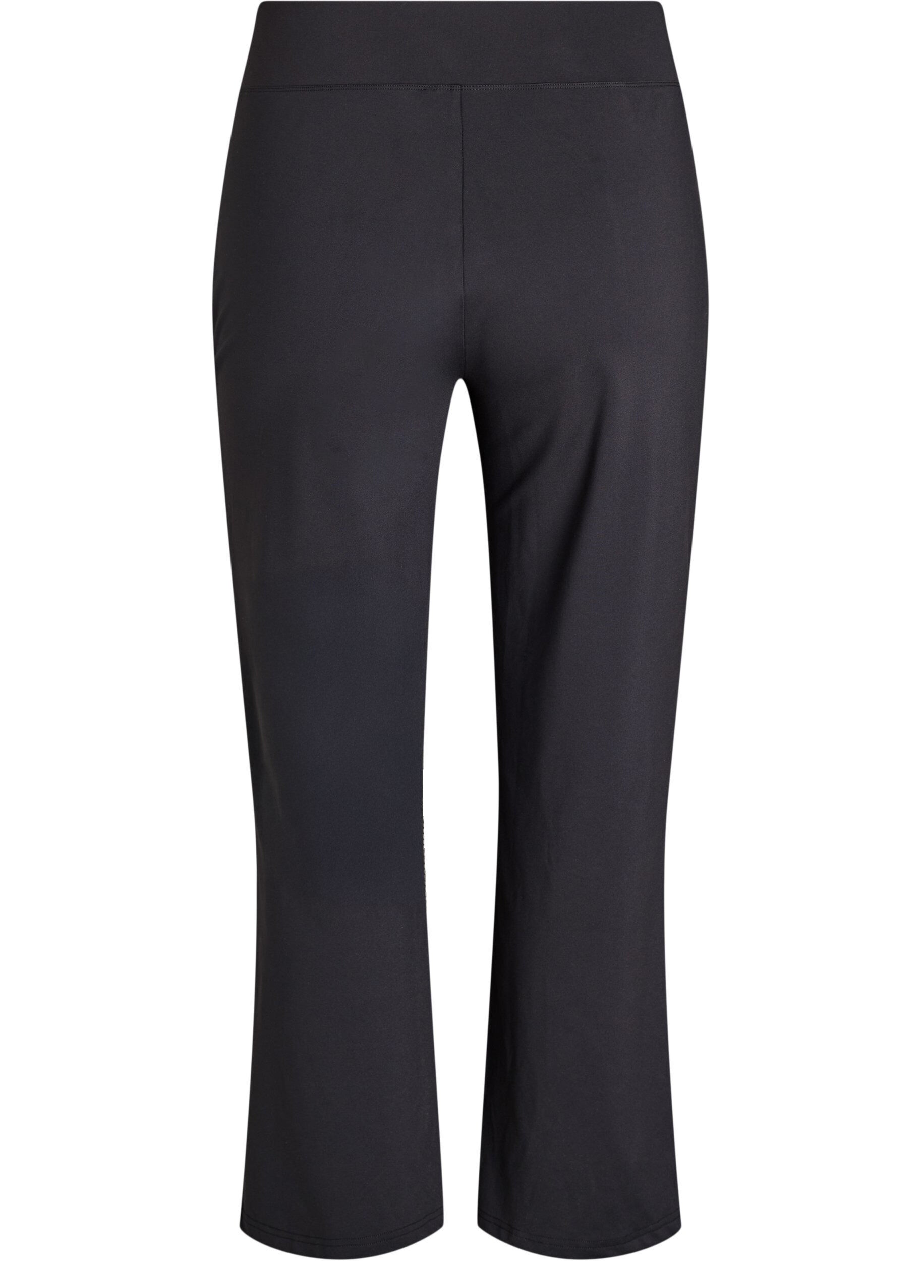 Zizzifashion Stylish workout trousers with a slight flare, Black, Packshot image number 1