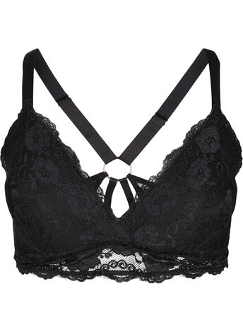 Padded lace bra with back detail