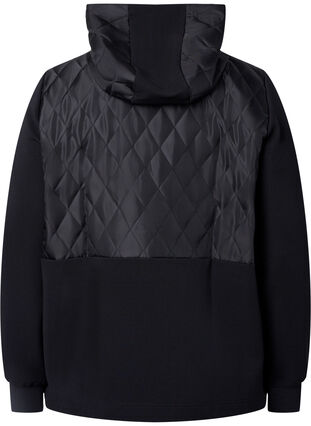Sports jacket with pockets and hood, Black, Packshot image number 1