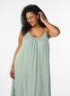 Summer dress with stripes and A-line shape, Green, Model image number 2