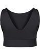 CORE, MID SUPPORT SPORTS BRA - Sports bra with v-back, Black, Packshot image number 1