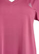 Loose training t-shirt with v-neck, Red, Packshot image number 2