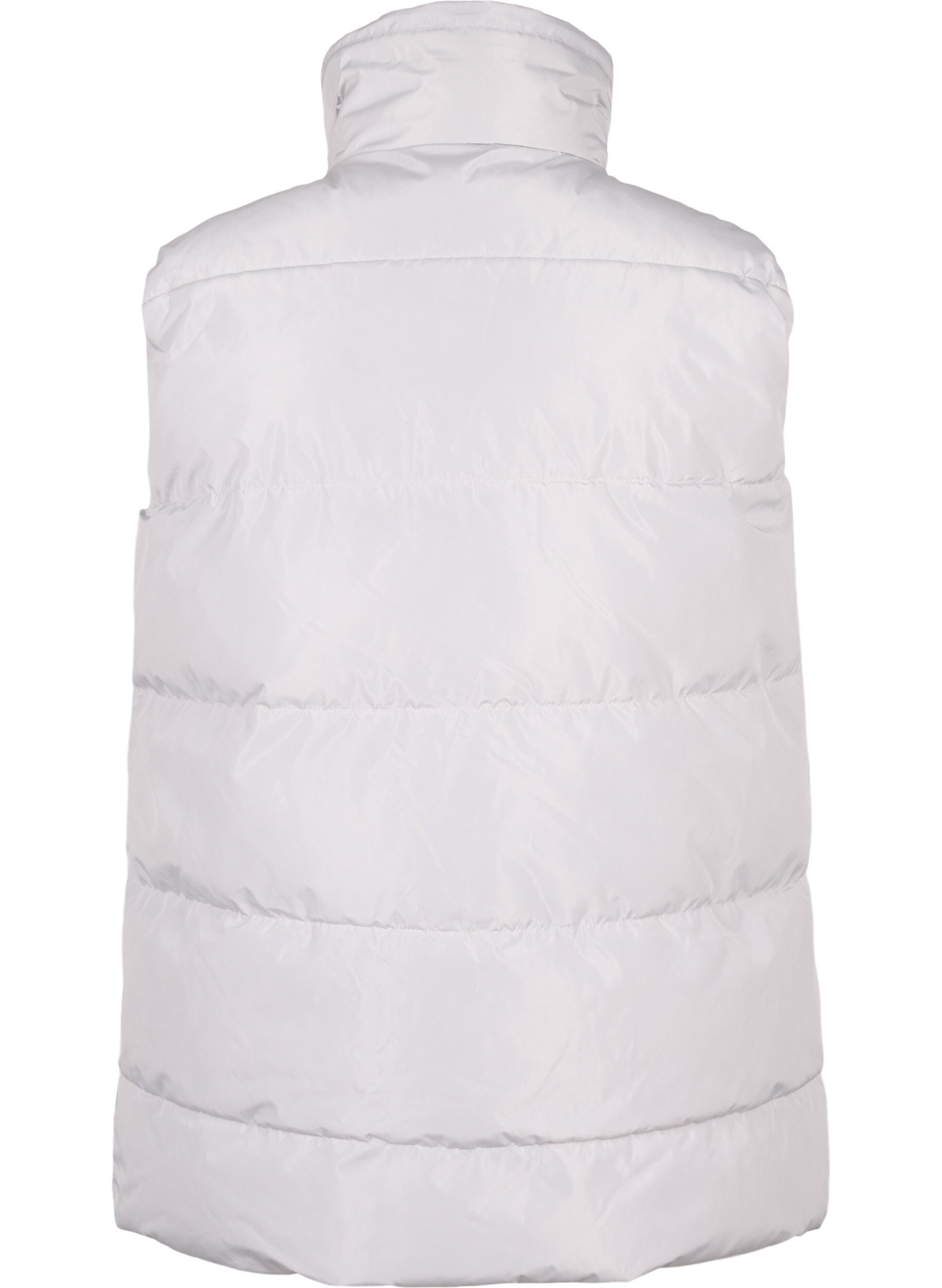 Zizzifashion Sporty vest with a high collar and pockets, Pearl Blue, Packshot image number 1