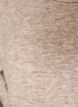 Knitted blouse with raglan sleeves and a wide lace trim, Beige, Packshot image number 2