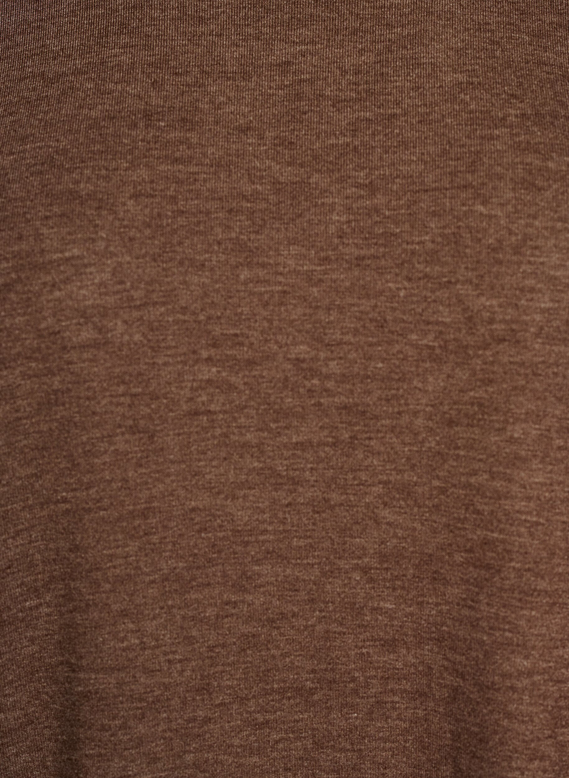 ZizzifashionJersey blouse with 3/4 sleeves, Brown, Packshot image number 2