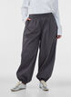 Balloon trousers with pockets and an elasticated waistband, Dark Grey, Model image number 2
