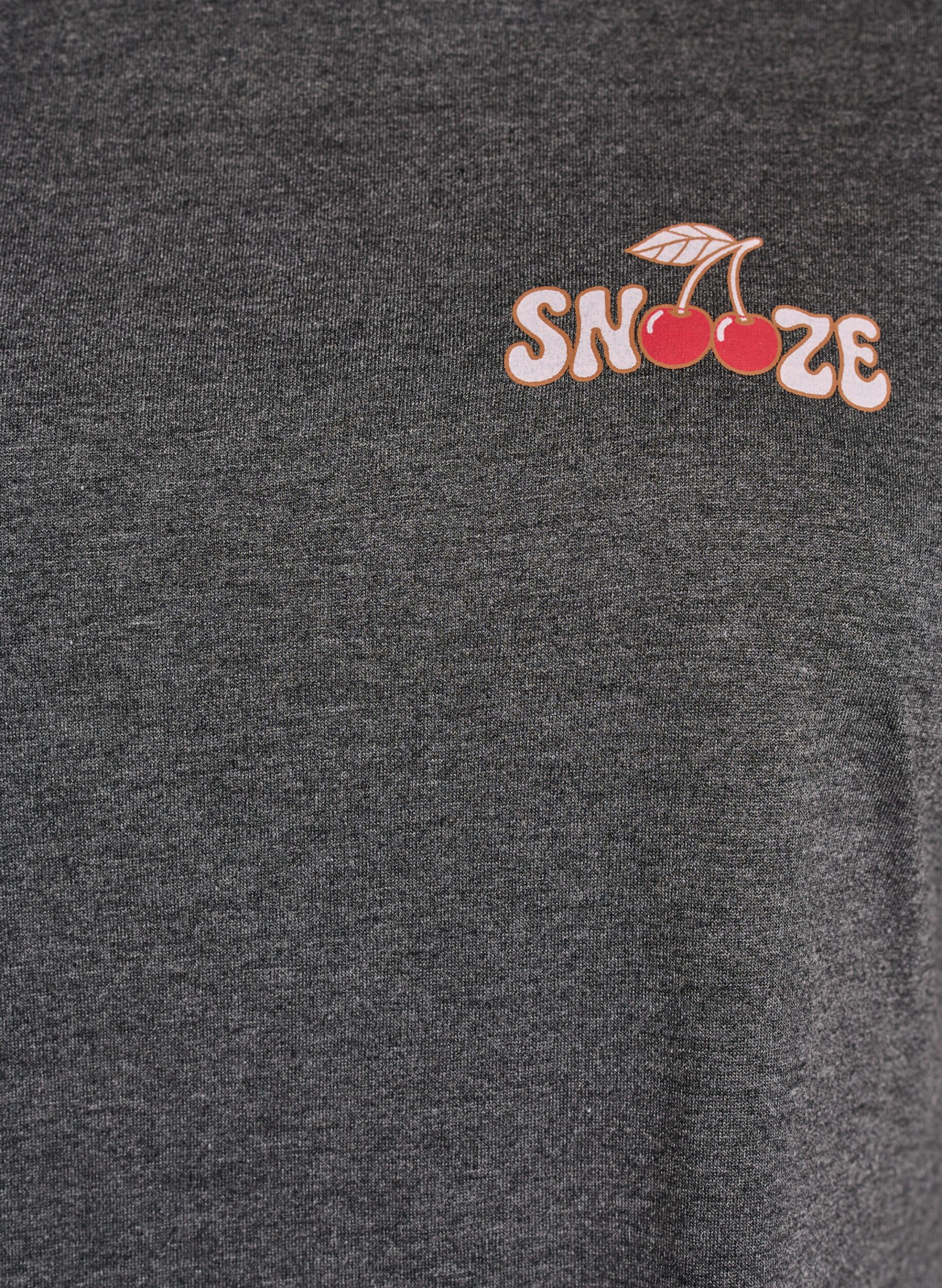 ZizzifashionShort sleeve nightgown with text print, Black, Packshot image number 2