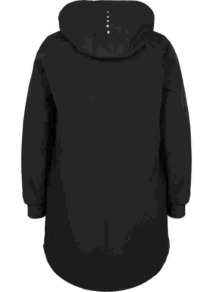 Softshell jacket with fleece, Black Solid, Packshot image number 1