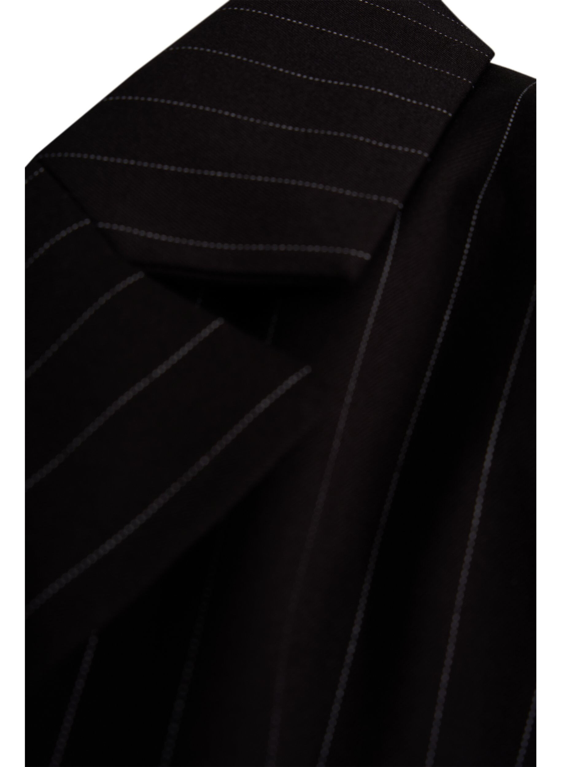 Zizzifashion Pinstripe blazer, Black W. Pinstripe, Packshot image number 3