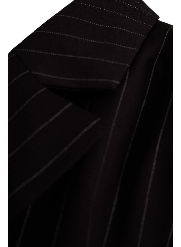 Pinstripe blazer, Black W. Pinstripe, Packshot image number 3