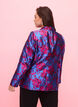 Floral blazer with pearl button, Blue Quartz Jaquard, Model image number 1