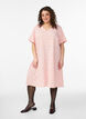 Short-sleeved dress with V-neck, Rose, Model image number 0