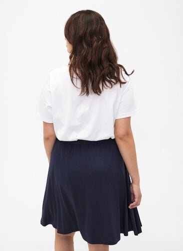 Loose viscose skirt, Navy Blazer, Model image number 0
