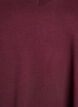 Basic V-neck T-shirt in organic cotton, Dark Bordeaux, Packshot image number 2