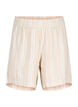 Striped shorts in a linen-viscose blend, Beige, Packshot image number 0