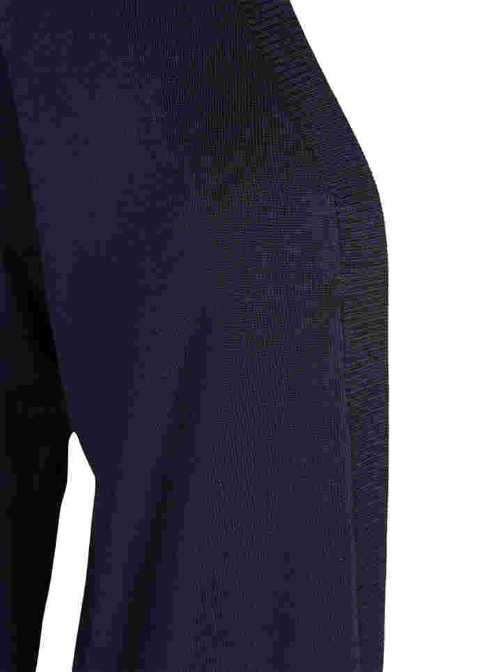 Long knitted cardigan in a viscose blend, Night Sky, Packshot image number 2
