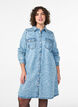 Denim dress with heart pattern, Light Blue, Model image number 0