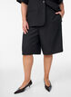 Loose high-waisted Bermuda shorts, Black, Model image number 3
