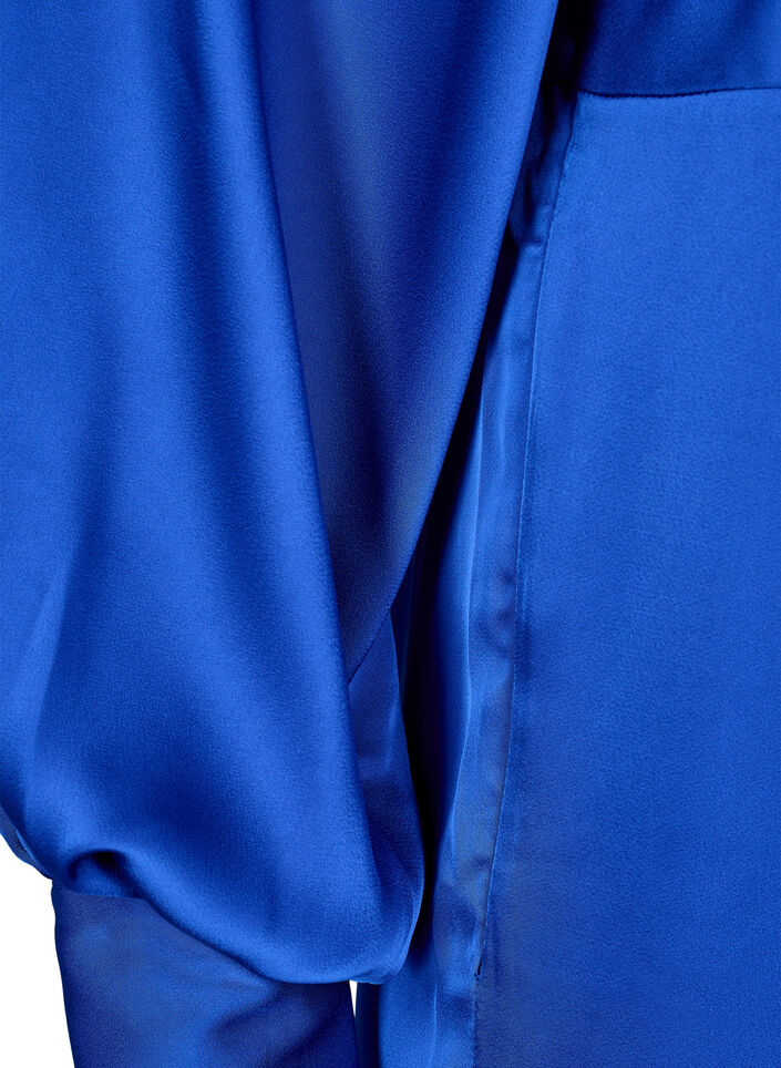 Satin dress with balloon sleeves, Surf the web, Packshot image number 3