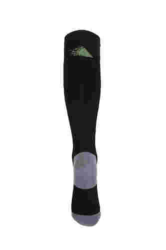 Cotton ski socks, Black, Packshot image number 1