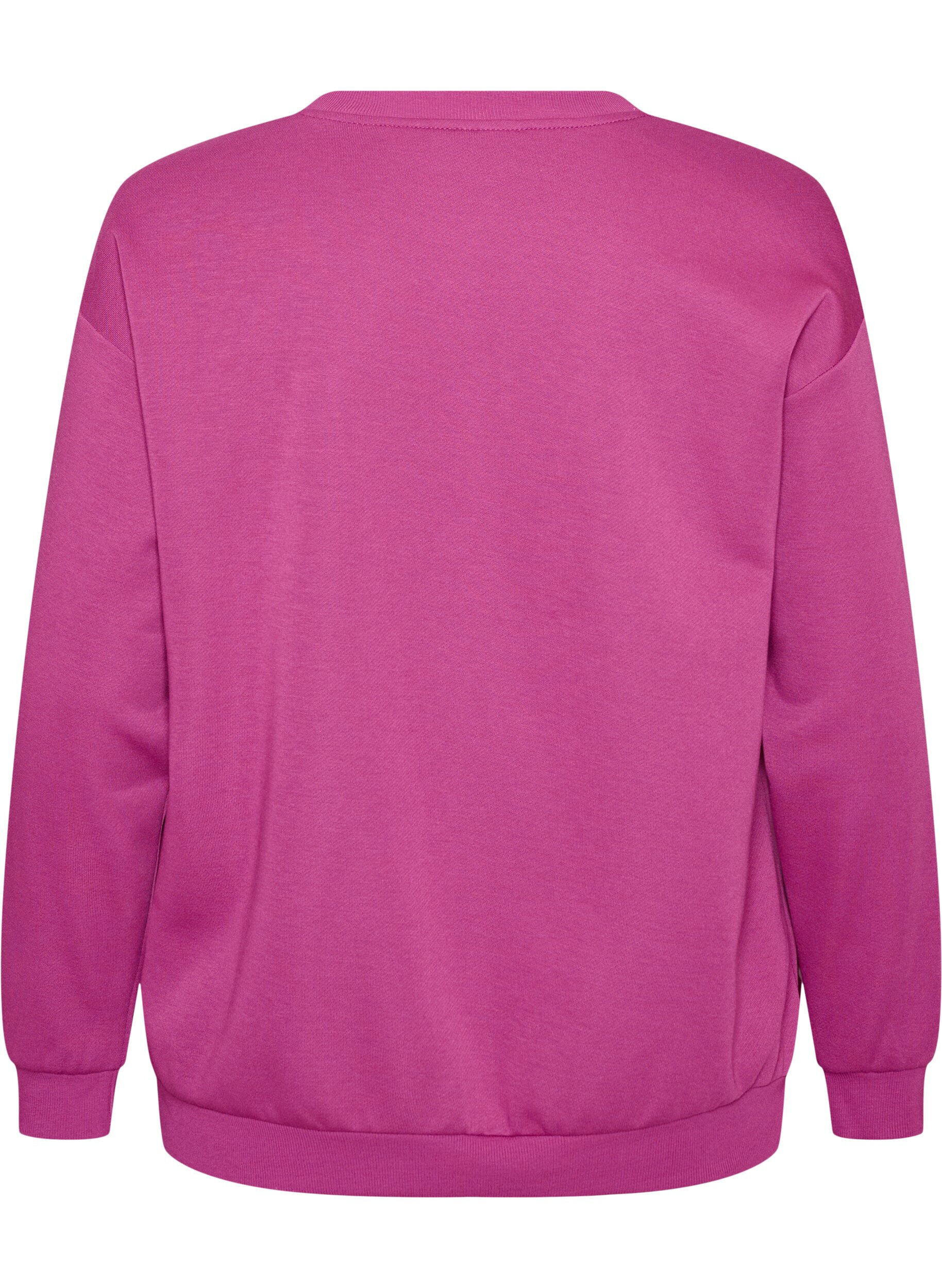 ZizzifashionSweatshirt with text print, Purple, Packshot image number 1