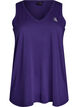 Workout top with v-neck, Purple, Packshot image number 0