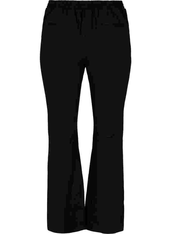 Flared trousers, Black, Packshot image number 1