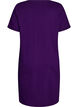 Short-sleeved nightgown in organic cotton, Blue, Packshot image number 1