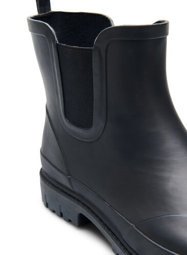 Short wide fit rubber boot, Black, Packshot image number 3