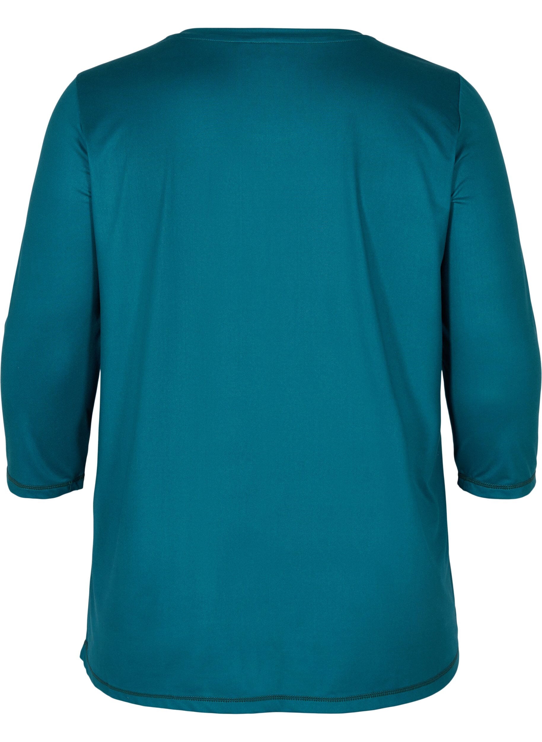 ZizzifashionSports top with 3/4 sleeves, Green, Packshot image number 1