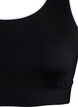 Racerback sports bra with contrast piping, Black, Packshot image number 2