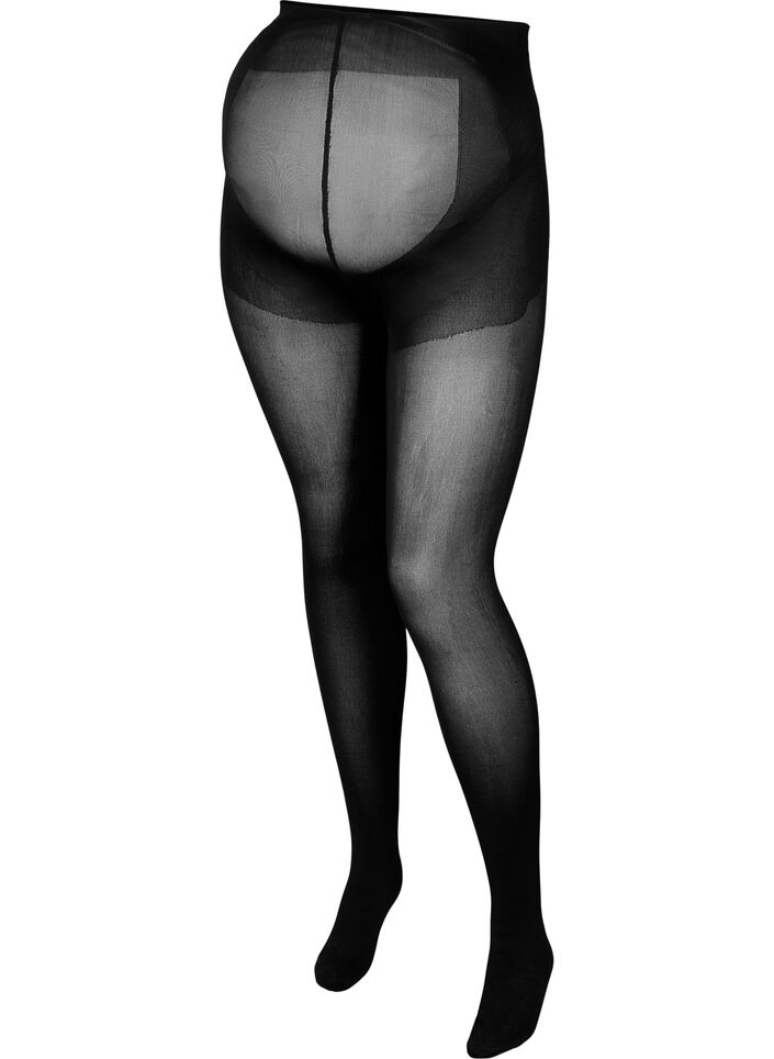 Pregnancy tights in 100 denier, Black, Packshot image number 0